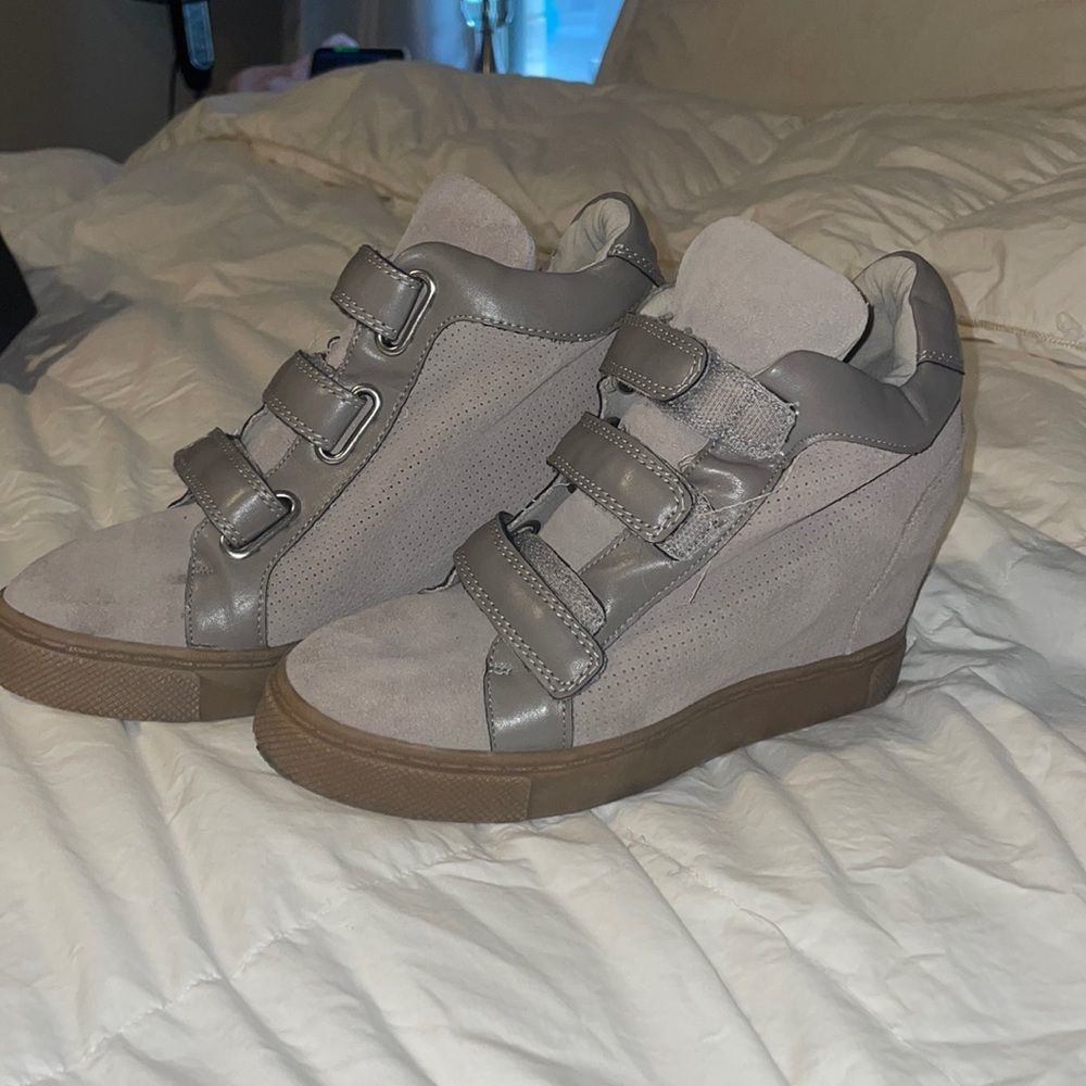Steve Madden Logan wedge sneakers.